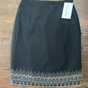 Laurence Kazar vintage hand-beaded skirt NWT